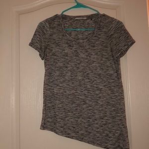 gray slanted Elie Tahari shirt